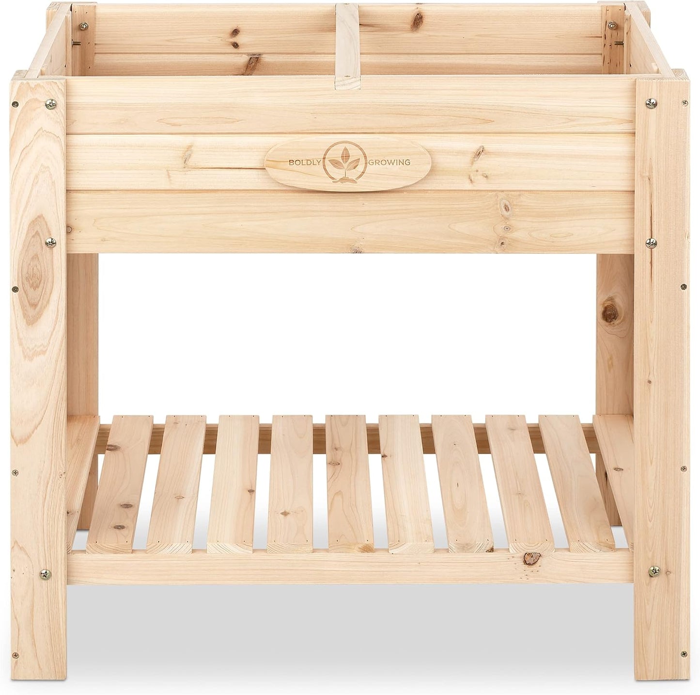 Cedar Patio Planter with Shelf - BGSP76