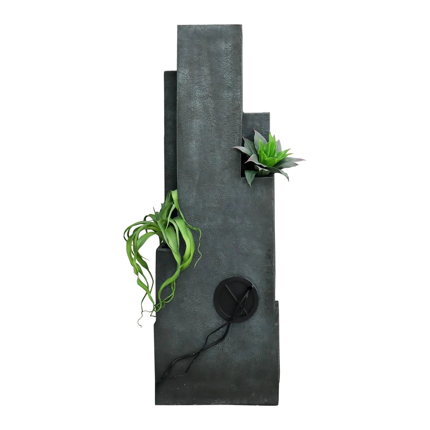 Naturefalls 50.7" High 4 Tier Modern Cascading Indoor/Outdoor Large Fountain and Waterfall with LED Lights for Garden Decoration