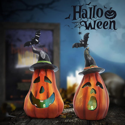 Halloween Pumpkin Decorations Indoor Halloween Decorations Clearance for Table/Halloween/Window/Present Box/Gift