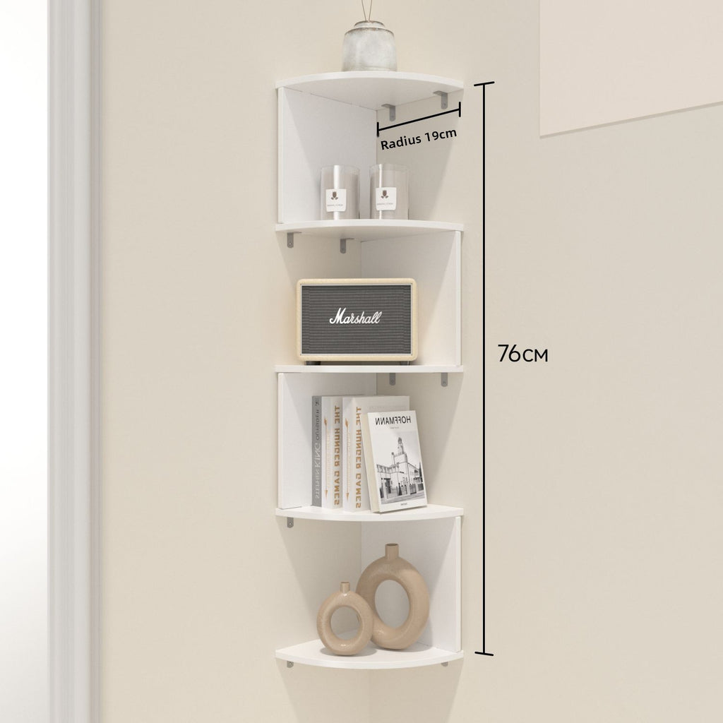 Multilayer Corner Wall Shelf