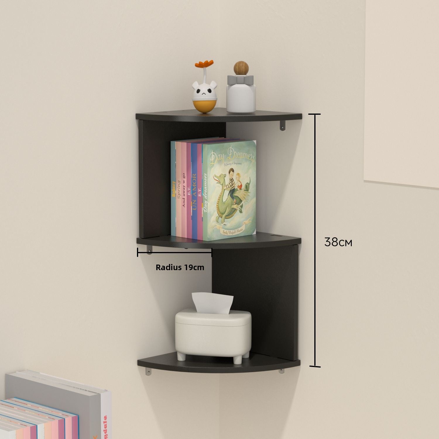 Multilayer Corner Wall Shelf