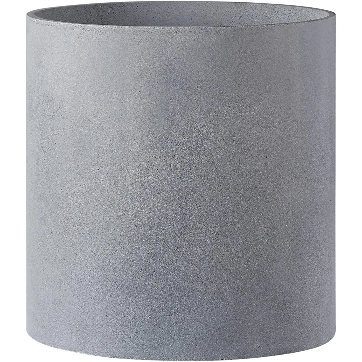 Plant Pot 12 Inch - Perfectly Fits Mid-Century Modern Plant Stand - Drainage Plug - Gray Planter Pot