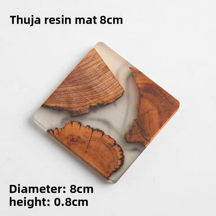 Boxaroo Resinwood Tea Cup Coasters