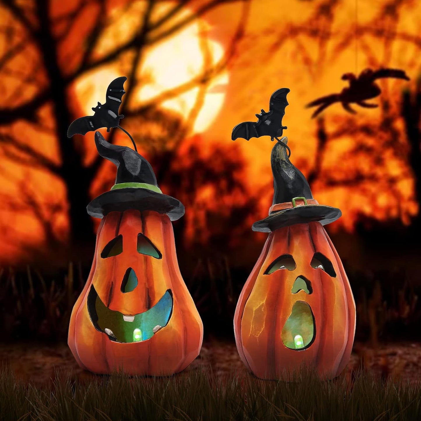 Halloween Pumpkin Decorations Indoor Halloween Decorations Clearance for Table/Halloween/Window/Present Box/Gift