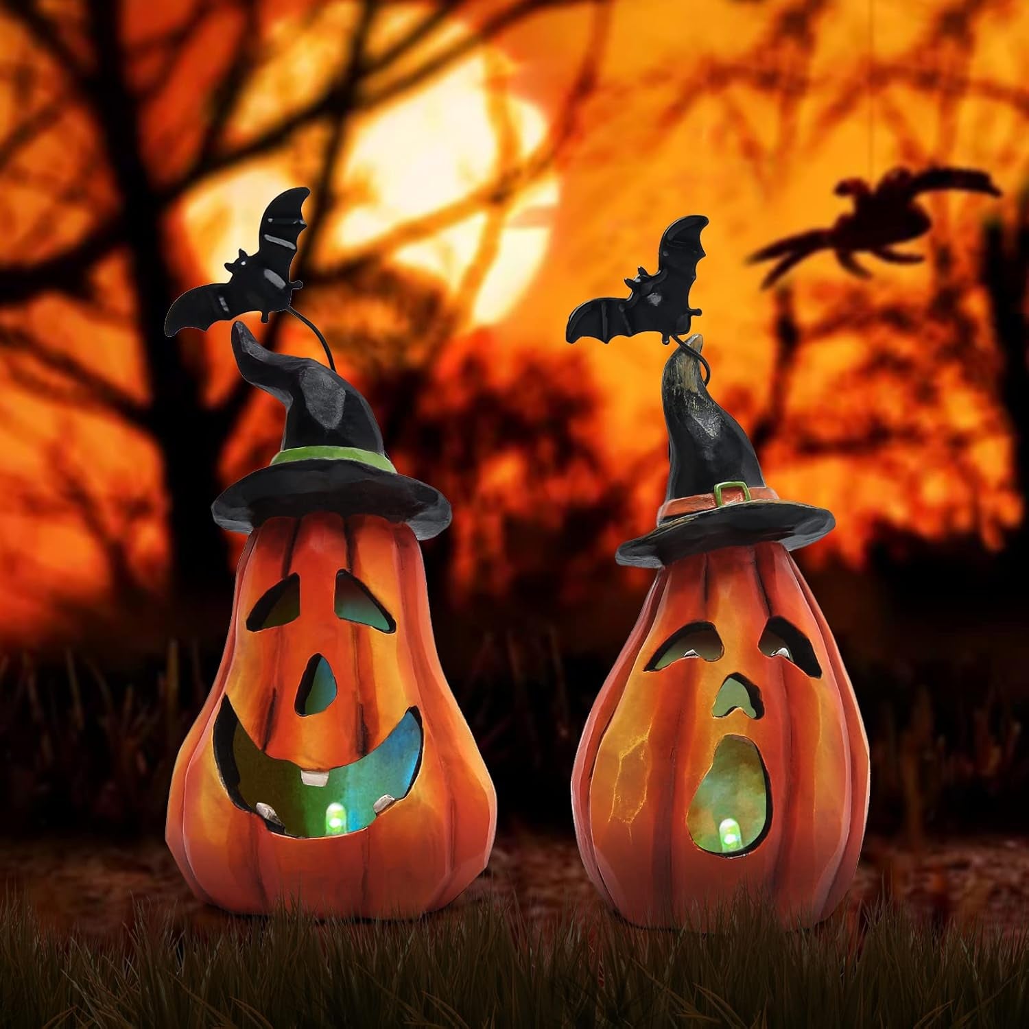 Halloween Pumpkin Decorations Indoor Halloween Decorations Clearance for Table/Halloween/Window/Present Box/Gift