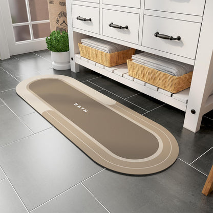 Bath Mat - Non Slip, Quick Dry, Stain Resistant Bath Mat Rug for Bathroom Floor - Easy Care Shower Rug for outside Bathtub - 17"X27" Darkgrey