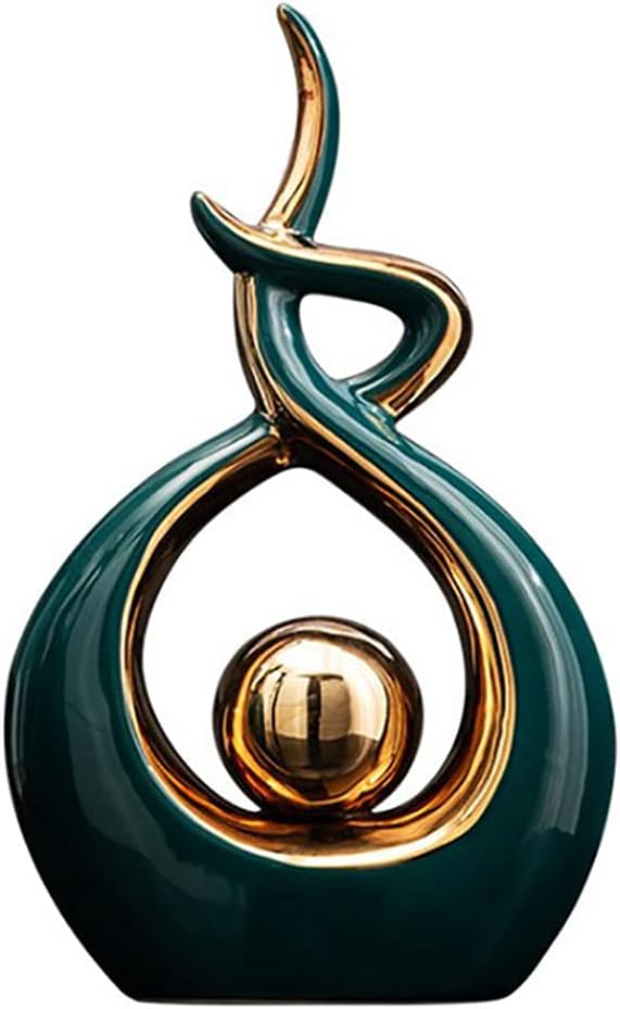 Home Decor Modern Abstract Art Ceramic Statue Table Decorations for Dining Room Living Room Office Centerpiece