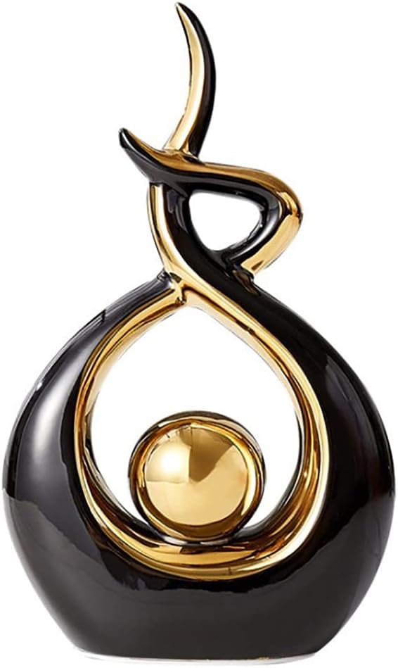 Home Decor Modern Abstract Art Ceramic Statue Table Decorations for Dining Room Living Room Office Centerpiece