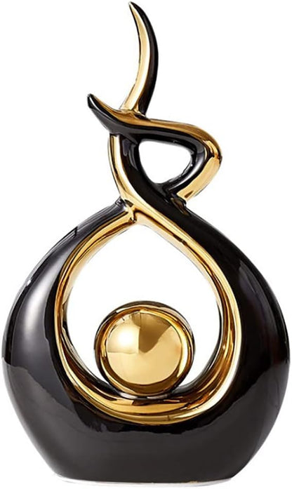 Home Decor Modern Abstract Art Ceramic Statue Table Decorations for Dining Room Living Room Office Centerpiece