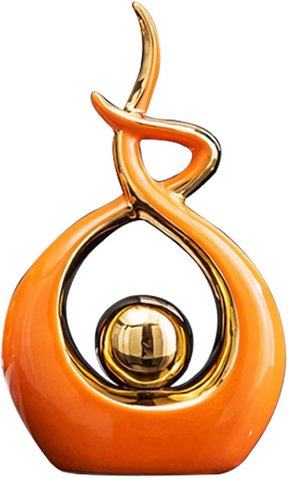 Home Decor Modern Abstract Art Ceramic Statue Table Decorations for Dining Room Living Room Office Centerpiece