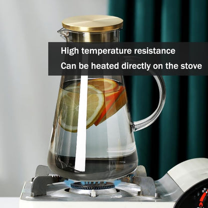 Elevate Your Dining Experience with Our 5-Piece Elegant Glass Pitcher Set - Includes 4 Stylish Tumbler Cups and Lid for Hot & Cold Beverages