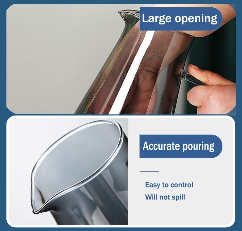 Elevate Your Dining Experience with Our 5-Piece Elegant Glass Pitcher Set - Includes 4 Stylish Tumbler Cups and Lid for Hot & Cold Beverages