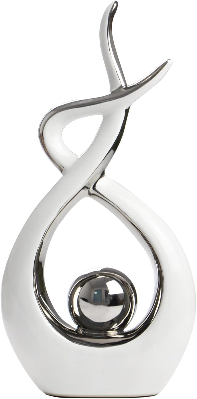 Home Decor Modern Abstract Art Ceramic Statue Table Decorations for Dining Room Living Room Office Centerpiece