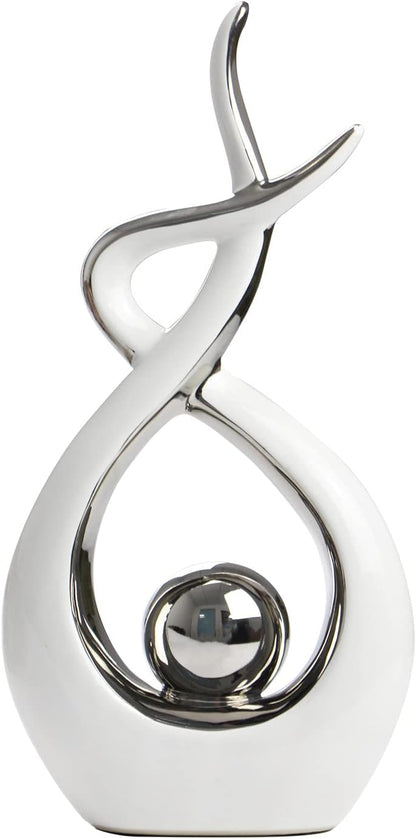 Home Decor Modern Abstract Art Ceramic Statue Table Decorations for Dining Room Living Room Office Centerpiece