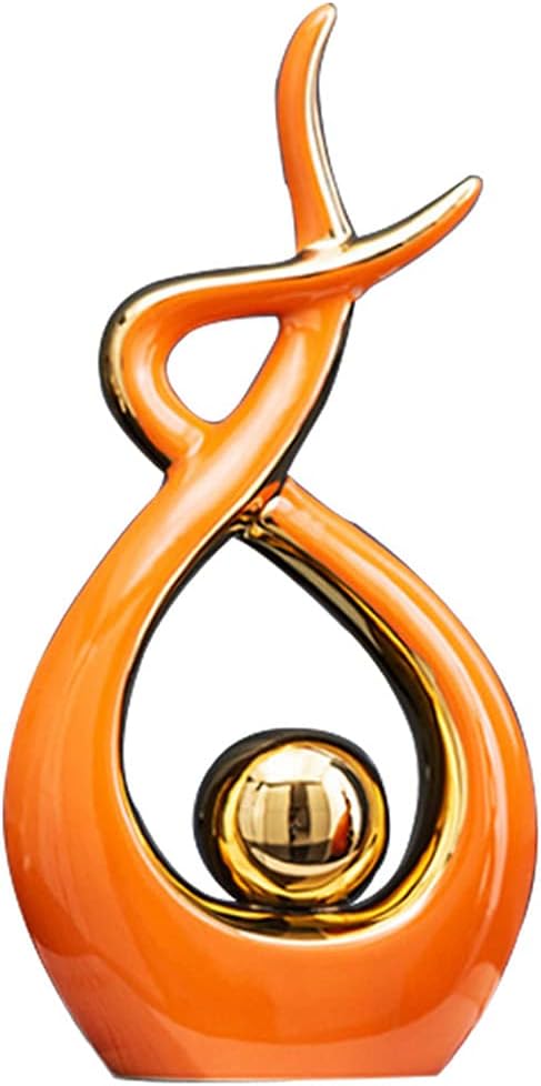 Home Decor Modern Abstract Art Ceramic Statue Table Decorations for Dining Room Living Room Office Centerpiece