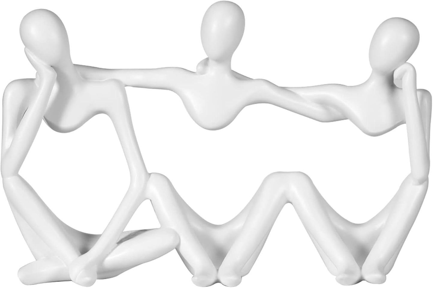 Elegant Thinker Statue - Gold Abstract Art Sculpture for Home & Office Décor, Perfect Gift Idea in Sandstone Finish