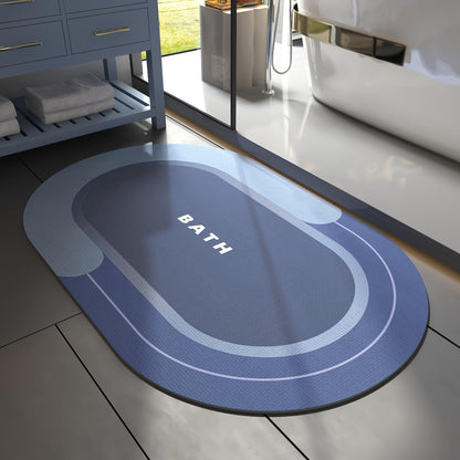 Bath Mat - Non Slip, Quick Dry, Stain Resistant Bath Mat Rug for Bathroom Floor - Easy Care Shower Rug for outside Bathtub - 17"X27" Darkgrey