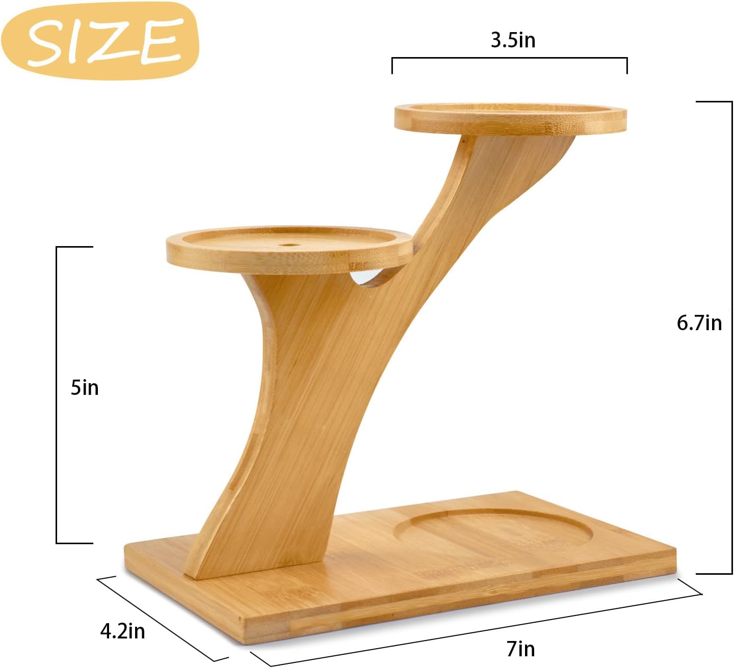 Stylish 3-Tier Bamboo Plant Stand - Perfect Indoor Succulent Holder for Home, Office, and Living Room Decor