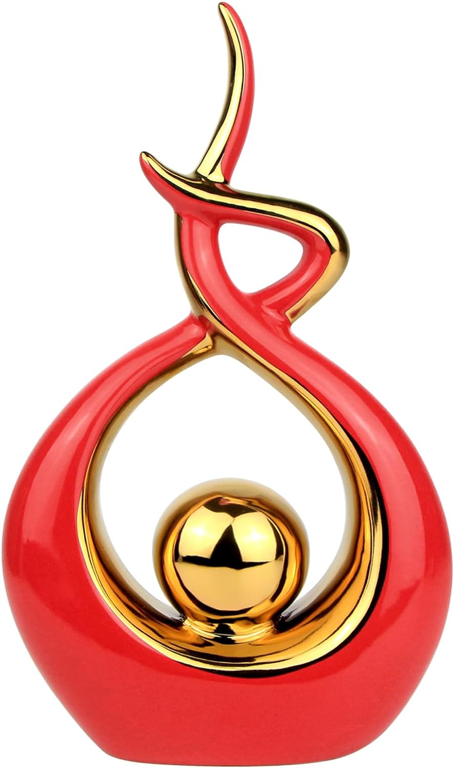 Home Decor Modern Abstract Art Ceramic Statue Table Decorations for Dining Room Living Room Office Centerpiece