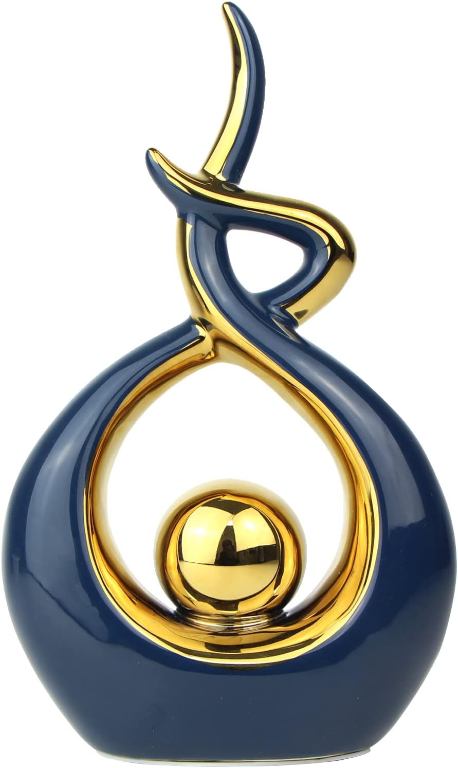 Home Decor Modern Abstract Art Ceramic Statue Table Decorations for Dining Room Living Room Office Centerpiece