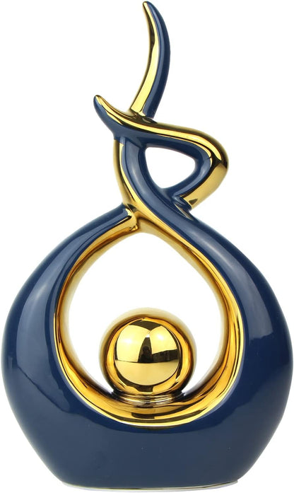 Home Decor Modern Abstract Art Ceramic Statue Table Decorations for Dining Room Living Room Office Centerpiece