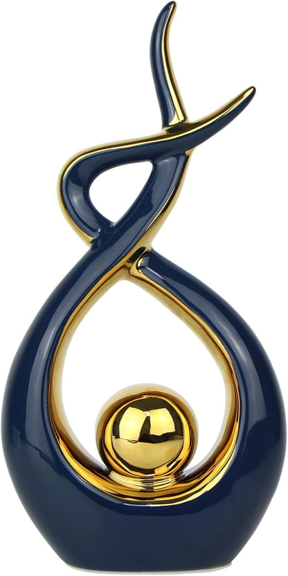 Home Decor Modern Abstract Art Ceramic Statue Table Decorations for Dining Room Living Room Office Centerpiece