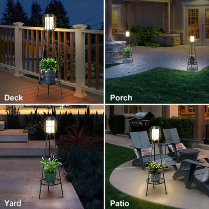 Transform Your Outdoor Space with Our 2 Pack Solar Powered Floor Lamps – Elegant Lighting for Garden, Patio, and Deck!