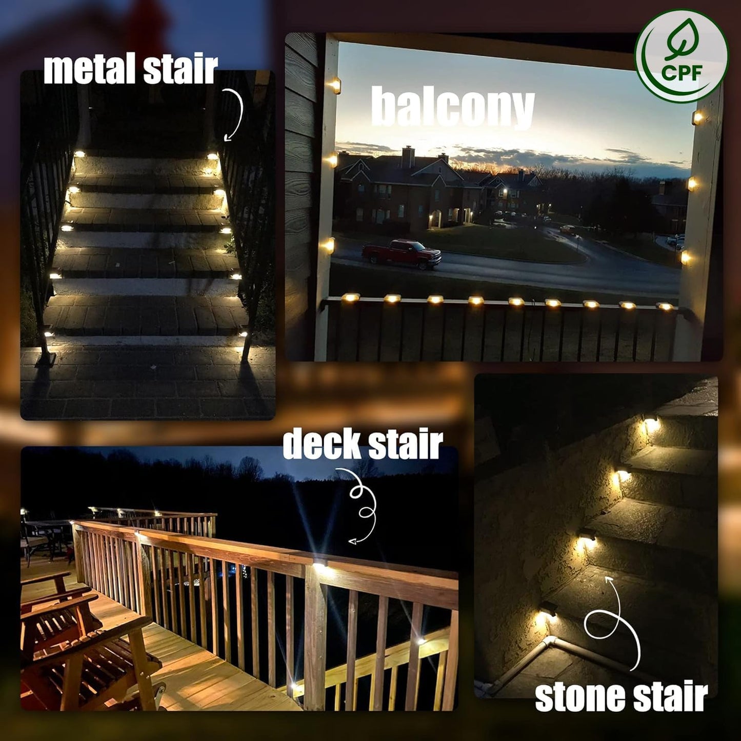 Illuminate Your Outdoors with Our 16-Pack Solar Deck Lights - Waterproof LED Step Lights for Safe and Stylish Pathways