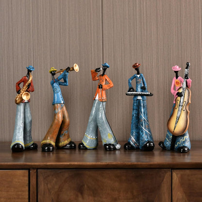 Elevate Your Space with the Nostalgic Trumpet Player Figurine - A Captivating Sculpture for Home, Office, and Beyond