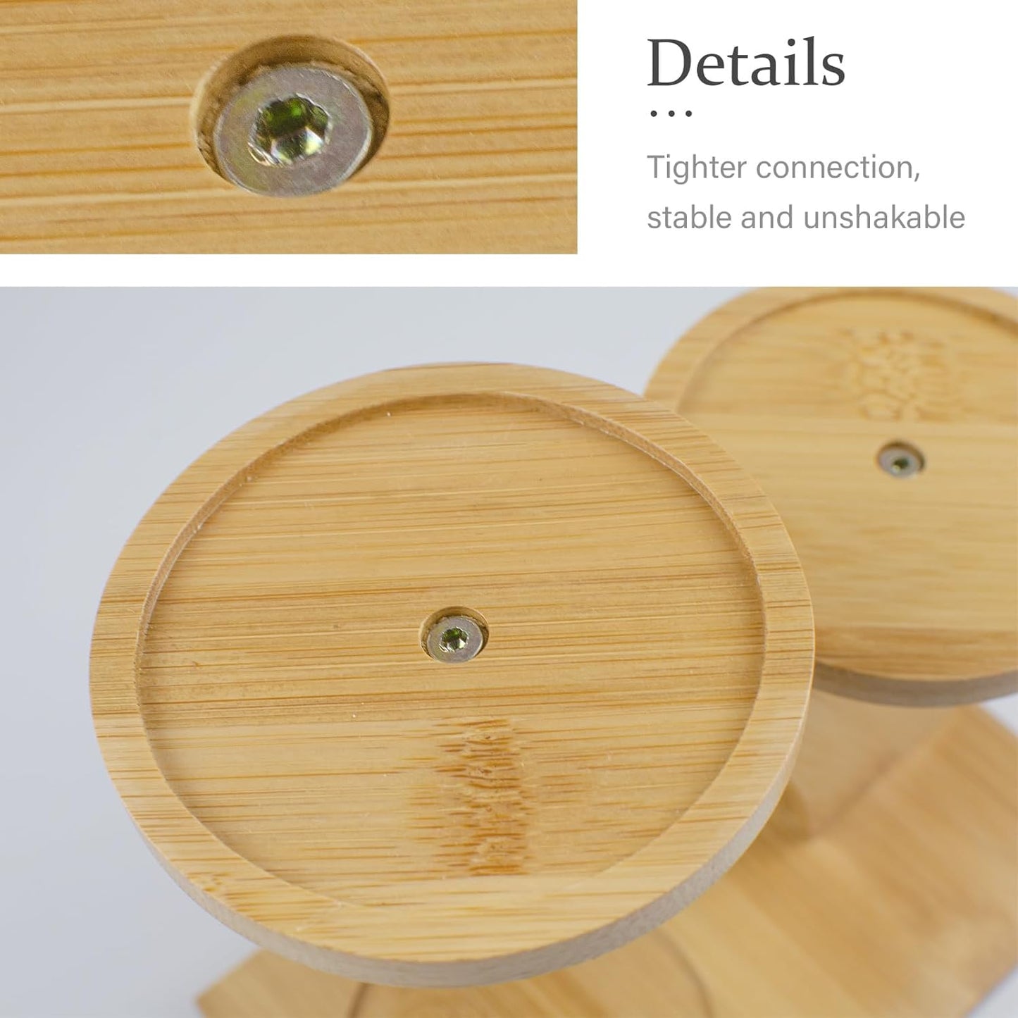 Stylish 3-Tier Bamboo Plant Stand - Perfect Indoor Succulent Holder for Home, Office, and Living Room Decor