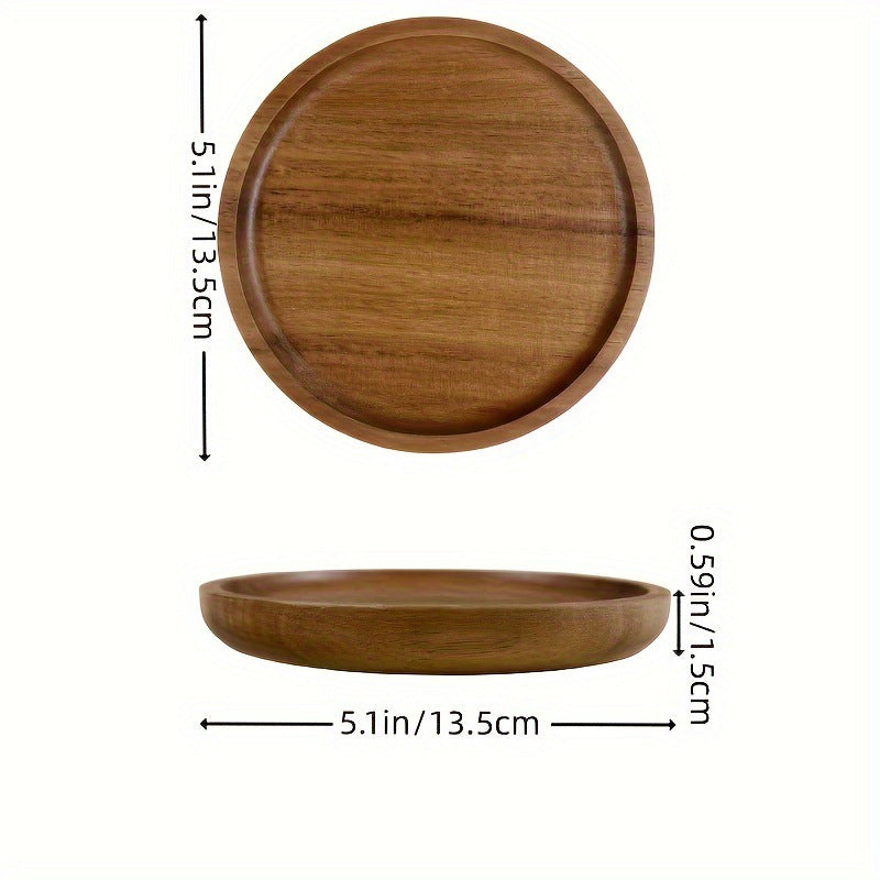 Acacia Wood Tray, Premium Dinner Plate
