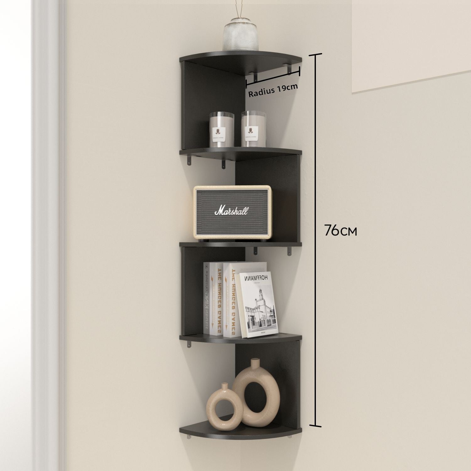Multilayer Corner Wall Shelf