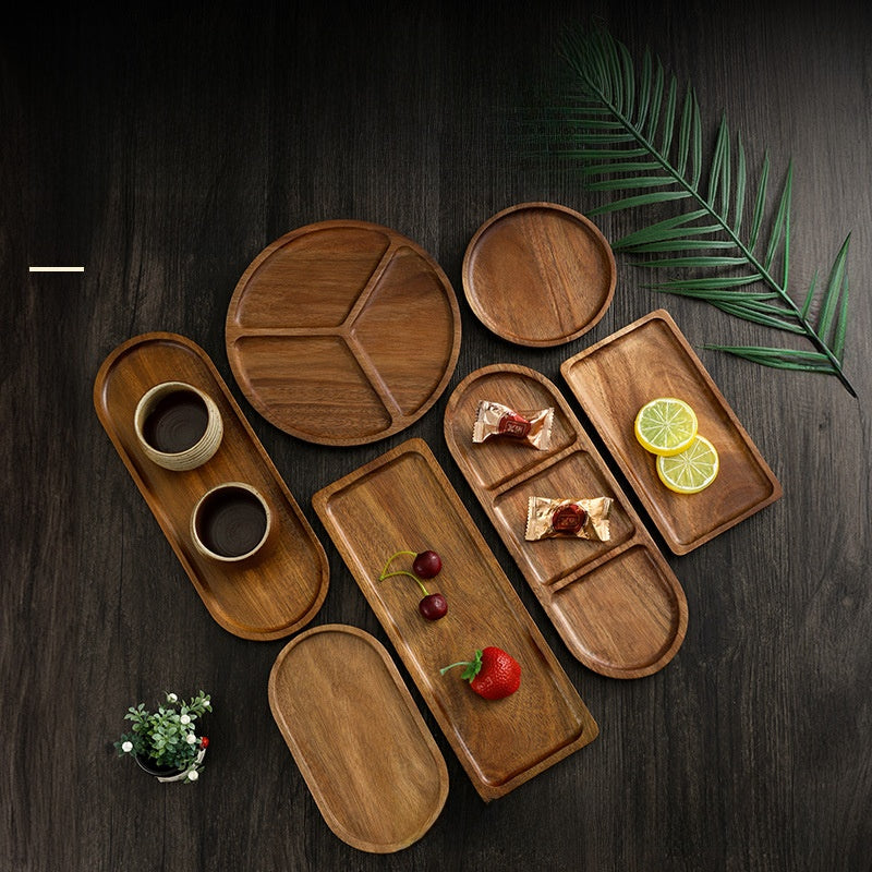 Acacia Wood Tray, Premium Dinner Plate