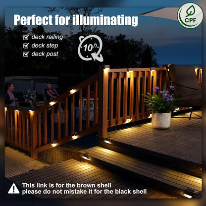 Illuminate Your Outdoors with Our 16-Pack Solar Deck Lights - Waterproof LED Step Lights for Safe and Stylish Pathways