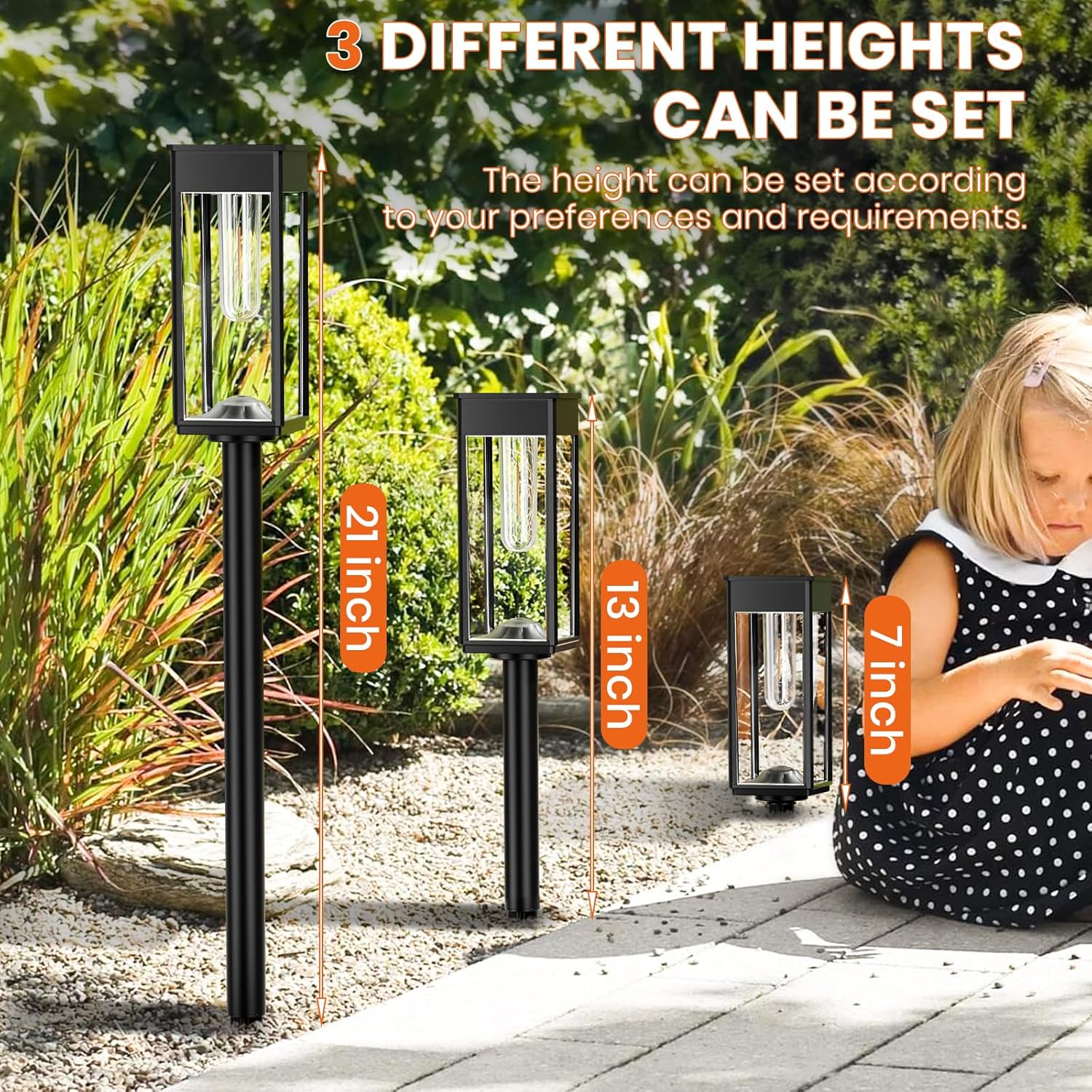 Illuminate Your Outdoors with the 8 Pack Solar Pathway Lights - Bright, Stylish, and Waterproof Solar Garden Lighting for Your Yard, Patio, Walkway, and Driveway in Warm White