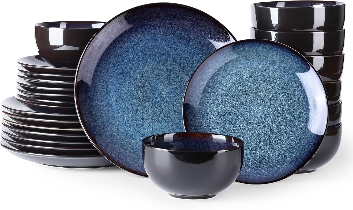 Elevate Your Dining Experience with Our Elegant Ceramic Dinnerware Set for 4 - Stylish, Durable, and Microwave Safe Stoneware Plates and Bowls