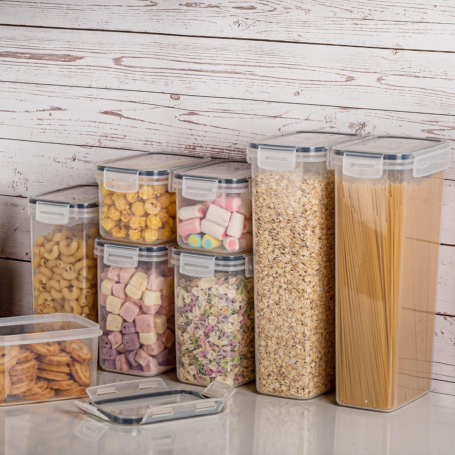 Ultimate 24-Piece Airtight Food Storage Container Set - Organize Your Kitchen with Durable, BPA-Free Canisters for Cereal, Flour, Rice, and More!