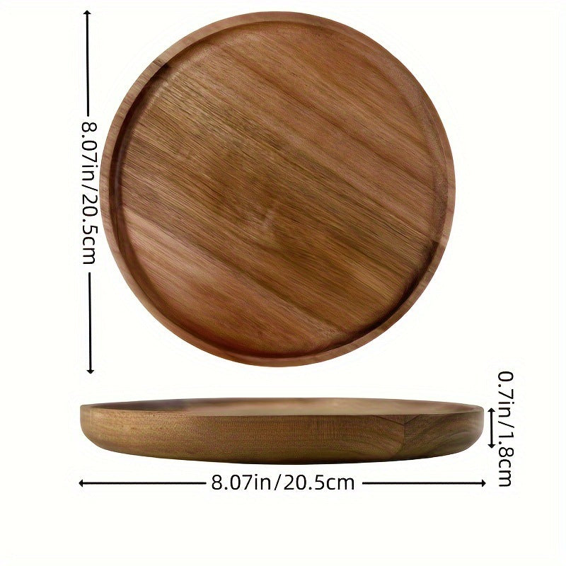 Acacia Wood Tray, Premium Dinner Plate