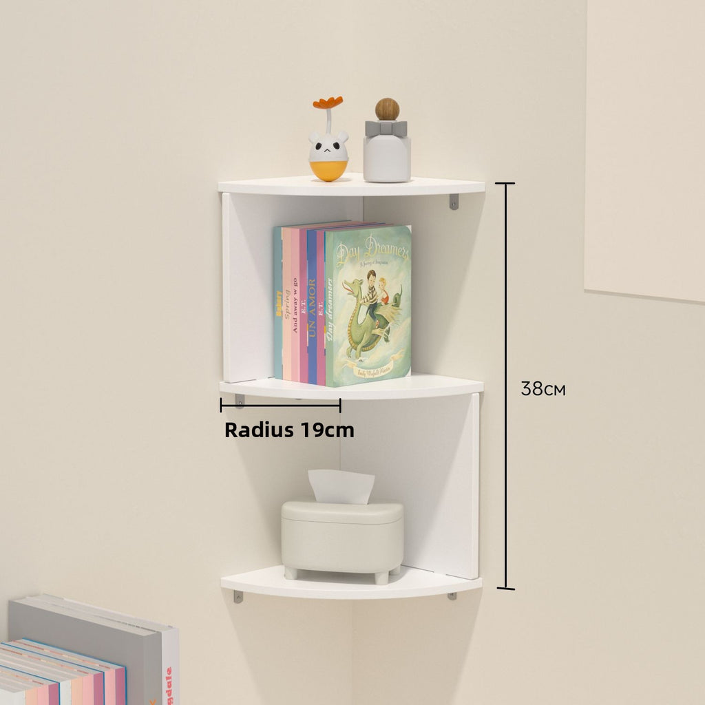 Multilayer Corner Wall Shelf
