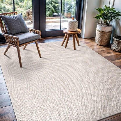Transform Your Home with the Stylish and Washable 9x12 Jute Area Rug - Perfect for Living Rooms, Patios, and Kitchens in Dark Gray & Black