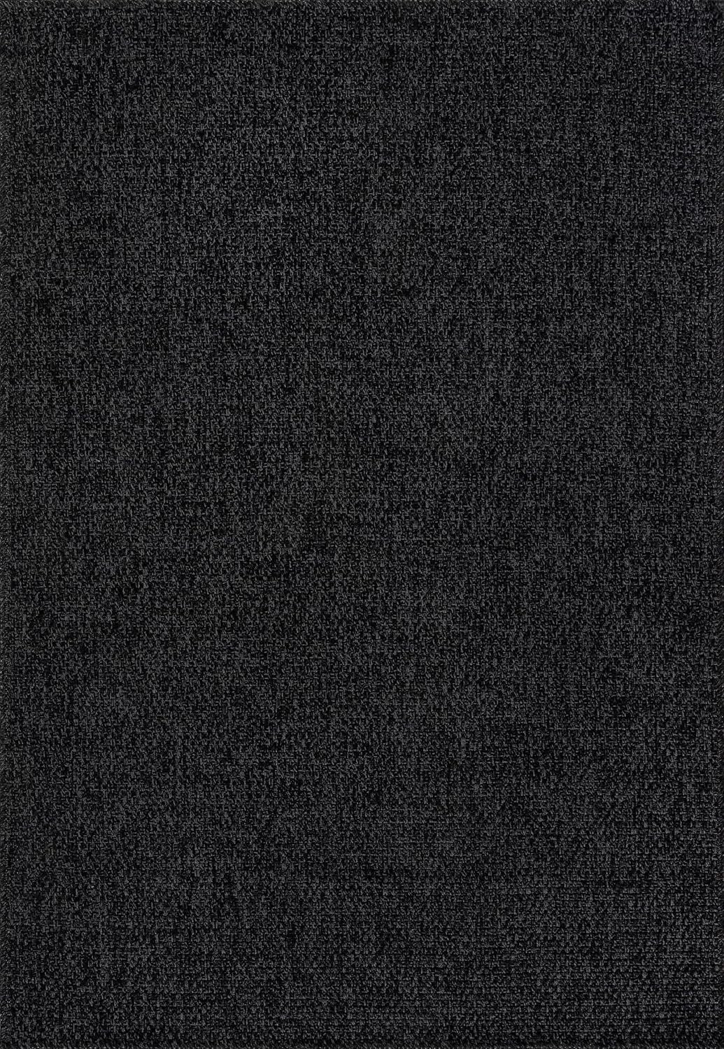 Transform Your Home with the Stylish and Washable 9x12 Jute Area Rug - Perfect for Living Rooms, Patios, and Kitchens in Dark Gray & Black