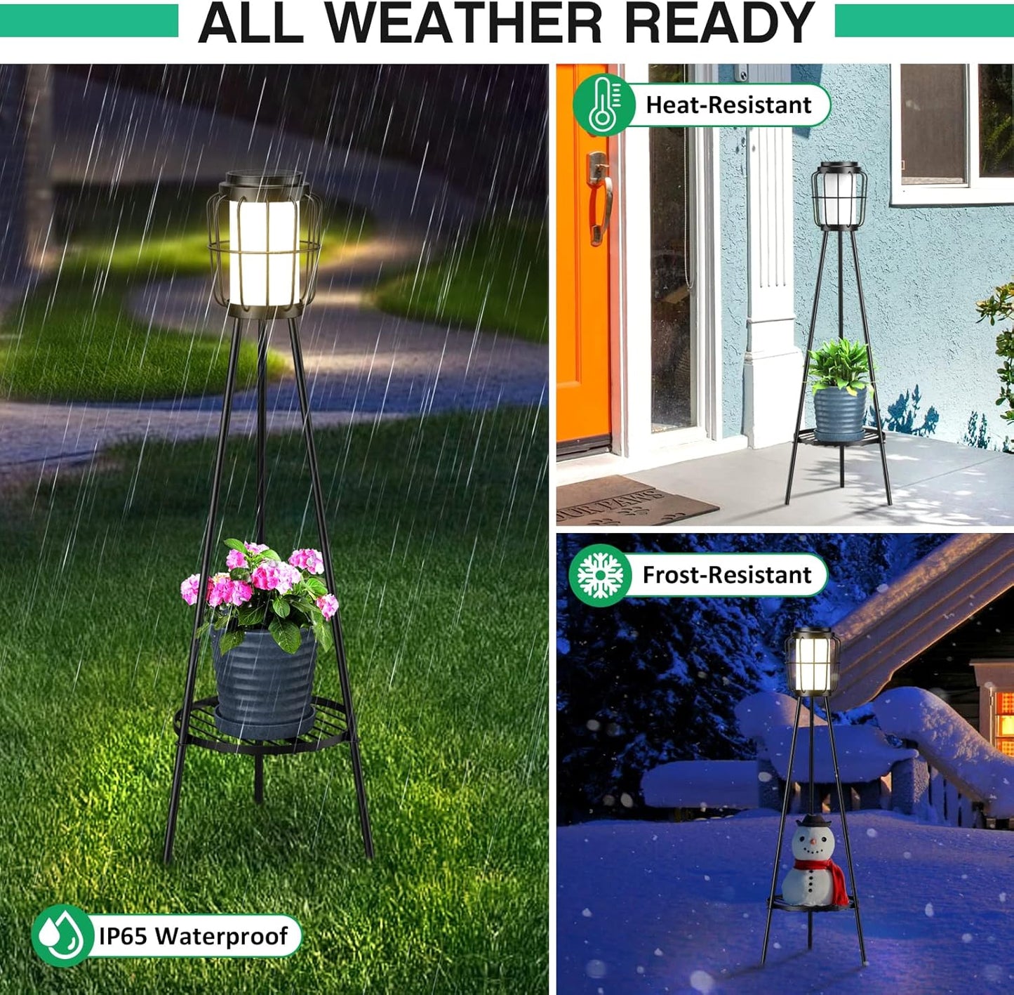 Transform Your Outdoor Space with Our 2 Pack Solar Powered Floor Lamps – Elegant Lighting for Garden, Patio, and Deck!